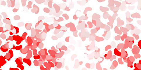 Light red vector pattern with abstract shapes.