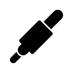 audio plug icon or logo isolated sign symbol vector illustration - high quality black style vector icons
