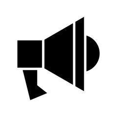 megaphone icon or logo isolated sign symbol vector illustration - high quality black style vector icons

