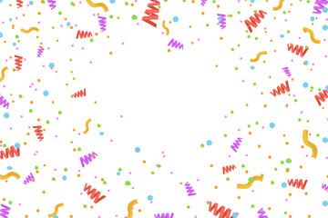 Colorful bright confetti