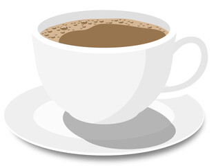 Cup with coffee