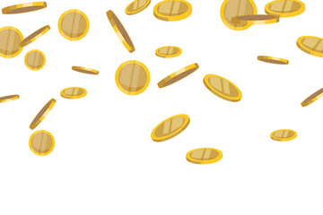 falling gold coins money