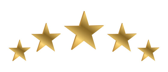 Five stars rating icon