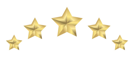 Five stars rating icon