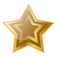Golden star icon