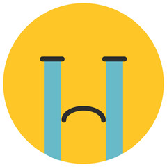 Loudly Crying Face Emoji