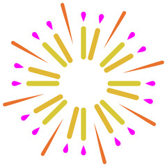 colorful firework icon