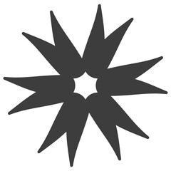black flower icon