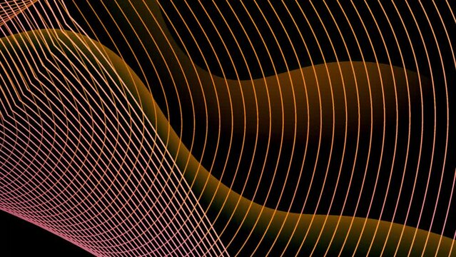 Flowing lines and gradient dynamic background animation, 4k abstract technology motion graphics.