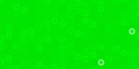 Light Green, Yellow vector pattern with magic elements.