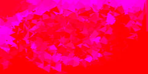Light pink, red vector polygonal backdrop.