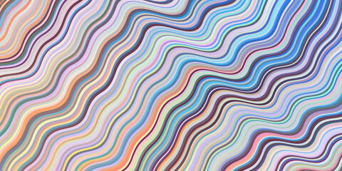 Light Blue, Yellow vector layout with curved lines.