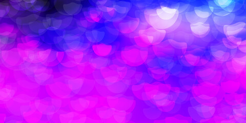 Light Pink, Blue vector template with circles.