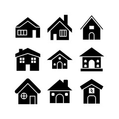 home icon or logo isolated sign symbol vector illustration - high quality black style vector icons
