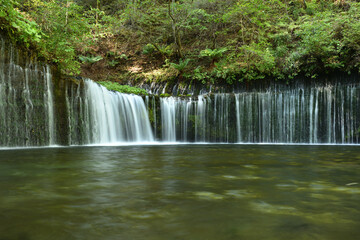 waterfall of wide angle, Shiraito, Karuizawa