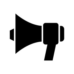 bullhorn icon or logo isolated sign symbol vector illustration - high quality black style vector icons
