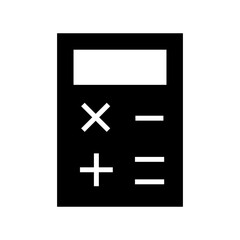calculator icon or logo isolated sign symbol vector illustration - high quality black style vector icons
