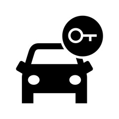 car lock icon or logo isolated sign symbol vector illustration - high quality black style vector icons

