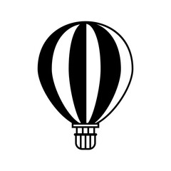 Naklejka premium hot air baloon icon set, hot air baloon vector set sign symbol