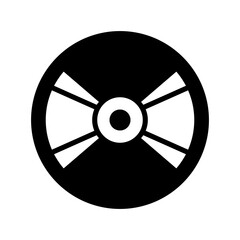 Obraz premium compact disc icon or logo isolated sign symbol vector illustration - high quality black style vector icons 