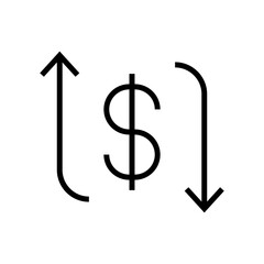 currency value icon or logo isolated sign symbol vector illustration - high quality black style vector icons
