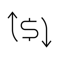 currency value icon or logo isolated sign symbol vector illustration - high quality black style vector icons
