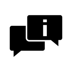 Fototapeta premium info icon or logo isolated sign symbol vector illustration - high quality black style vector icons 