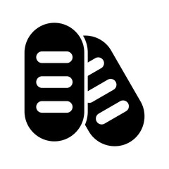 loaf icon or logo isolated sign symbol vector illustration - high quality black style vector icons
