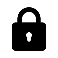 lock icon or logo isolated sign symbol vector illustration - high quality black style vector icons
