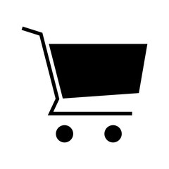 shopping cart icon or logo isolated sign symbol vector illustration - high quality black style vector icons
