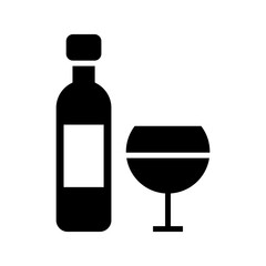 wine icon or logo isolated sign symbol vector illustration - high quality black style vector icons
