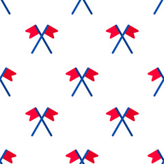 Single flag pattern. flag concept. flat trendy Vector seamless Pattern, background, wallpaper