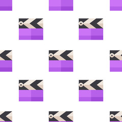 Single clapperboard pattern. clapperboard concept. flat trendy Vector seamless Pattern, background, wallpaper