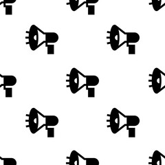 Single Megaphone pattern. Megaphone concept. filled trendy Vector seamless Pattern, background, wallpaper
