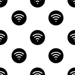 Single Wifi pattern. Wifi concept. filled trendy Vector seamless Pattern, background, wallpaper