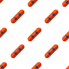 Single snowboard pattern. snowboard concept. flat trendy Vector seamless Pattern, background, wallpaper