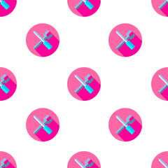 Single tools pattern. tools concept. flat trendy Vector seamless Pattern, background, wallpaper