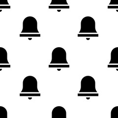 Single Alarm bell pattern. Alarm bell concept. filled trendy Vector seamless Pattern, background, wallpaper