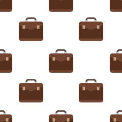 Single briefcase pattern. briefcase concept. flat trendy Vector seamless Pattern, background, wallpaper