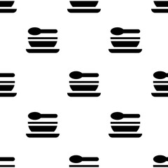 Single Soup pattern. Soup concept. filled trendy Vector seamless Pattern, background, wallpaper