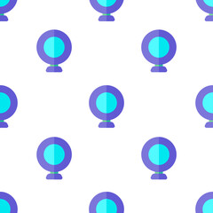Single webcam pattern. webcam concept. flat trendy Vector seamless Pattern, background, wallpaper