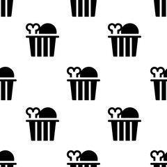 Single Chicken pattern. Chicken concept. filled trendy Vector seamless Pattern, background, wallpaper