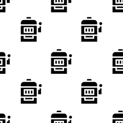 Single Slot machine pattern. Slot machine concept. filled trendy Vector seamless Pattern, background, wallpaper
