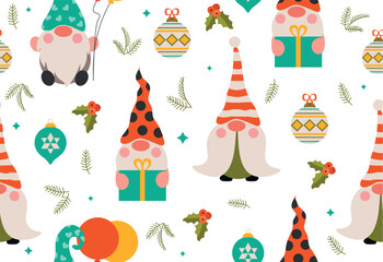 Gnome seamless pattern