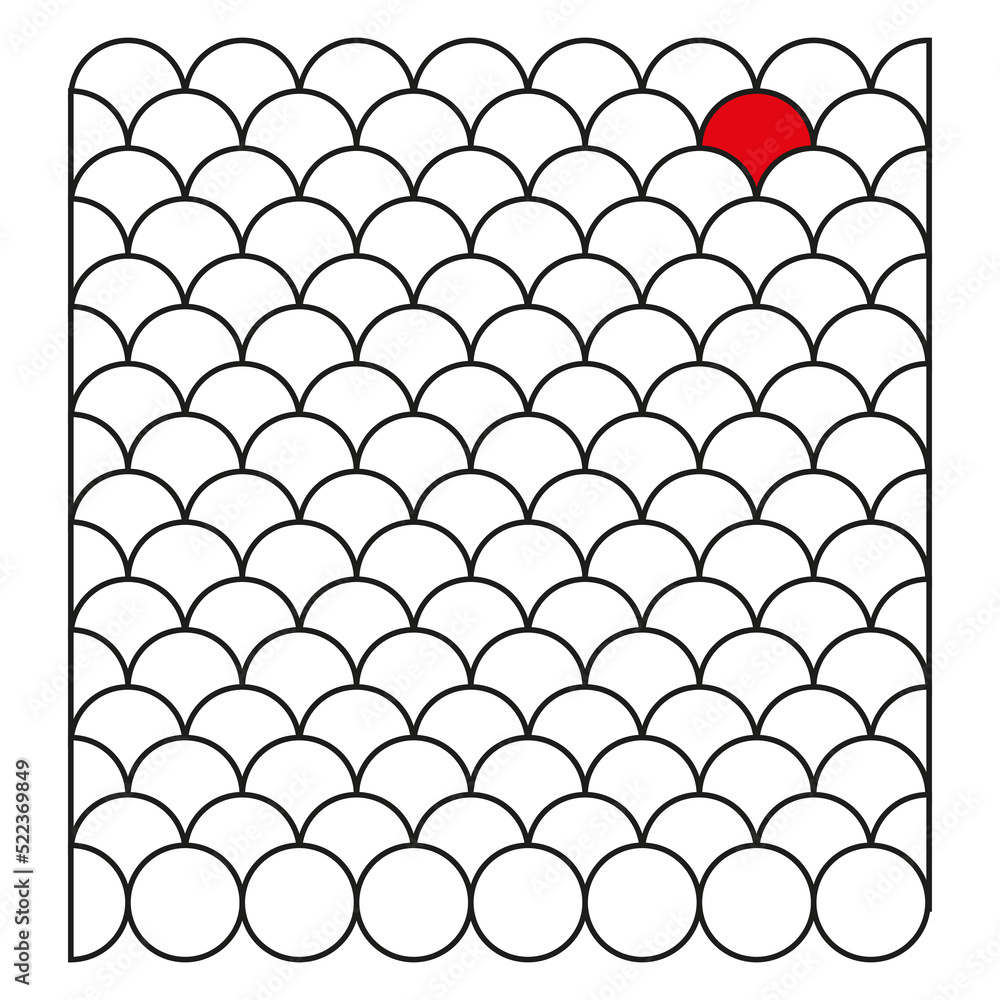 Poster scale pattern. geometric circle abstract motif. vector illustration. stock image.