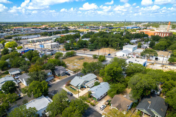 Fototapeta na wymiar aerial view of a subdivision