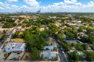 Fototapeta na wymiar aerial view of a subdivision