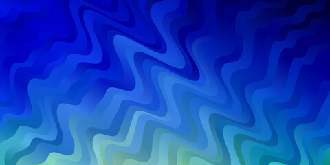Light Blue, Green vector background with wry lines.
