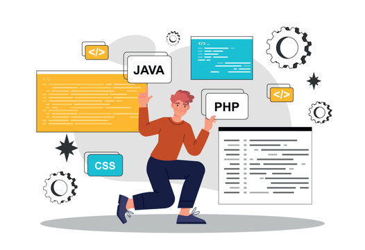 Programmer learning different programming languages
