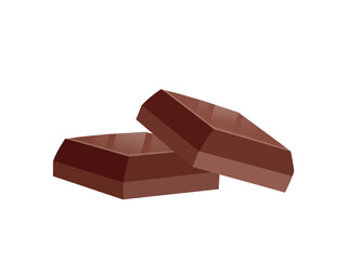 Chocolate bar icon. Sweets, confectionery factory and candy shop menu. Holidays symbol and sign, New Year, Christmas and birthday. Dessert, junk food and delicacy. Cartoon flat vector illustration